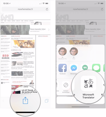 Make Use Of Safari Browser To Do Web Translate