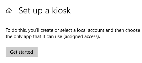Steps to Enable Kiosk Mode On Windows 10 step-5
