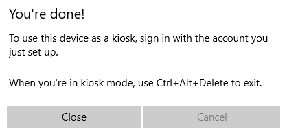 Steps to Enable Kiosk Mode On Windows 10 step-8