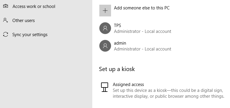 Steps to disable Kiosk Mode in Windows 10