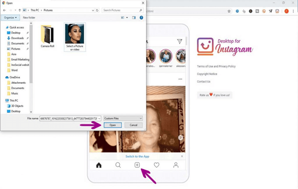 how to post instagram on macbook