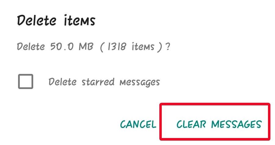 clear message