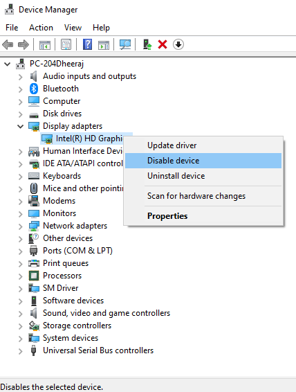 device manager