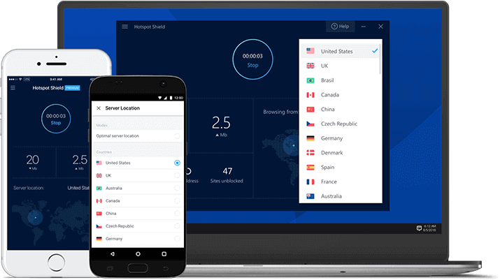 hotspotshield- vpn for Netlfix
