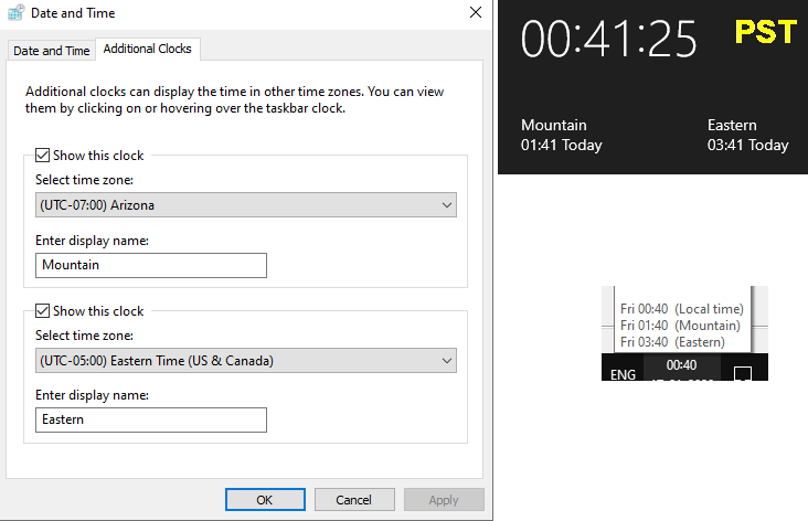 windows 10 desktop multiple clock software download