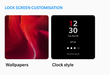 screen lock customisation