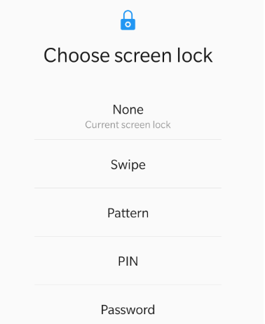 screen lock