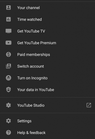 select your channel