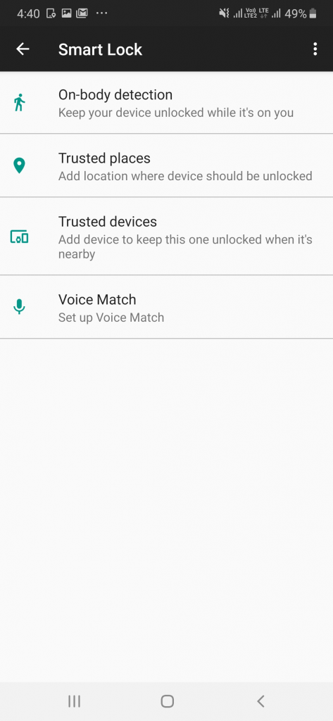 smart lock - how to unlock android phone