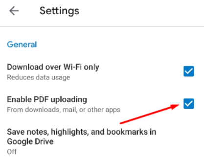 Enable PDF Uploading