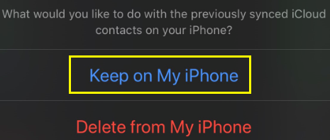 Keep on my iPhone