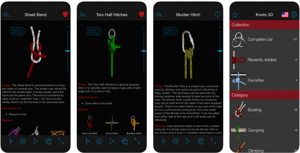 Knots 3D - good hiking apps