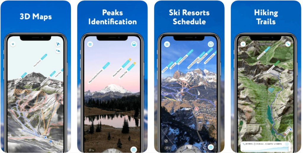 Peak Visor - Most Popular hiking application