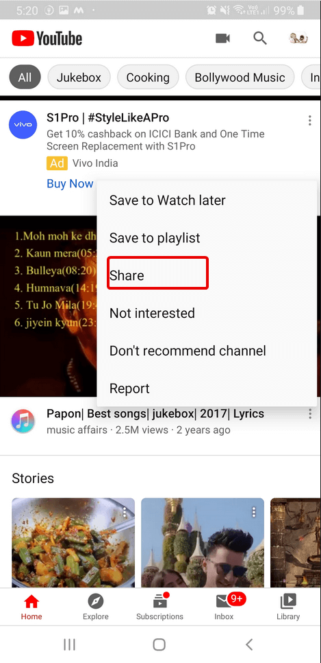 Play YouTube in the background