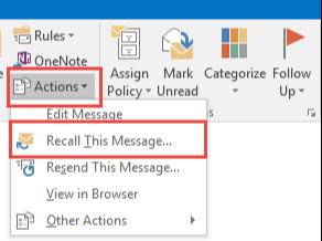 Recall this message