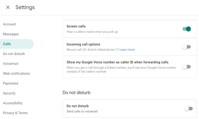 Screen Calls Feature