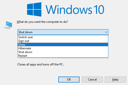 close all windows windows 10 shortcut