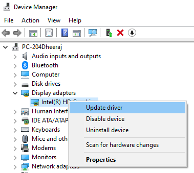 Update Driver