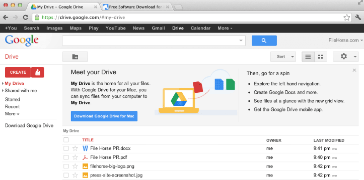 google drive download for macbook pro
