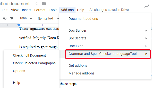 grammar checker