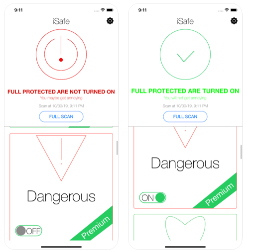 iSafe-antivirus, malware, ads