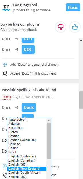 language tool