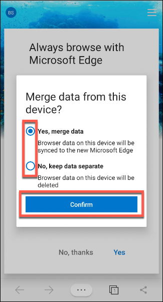microsoft edge app data externally