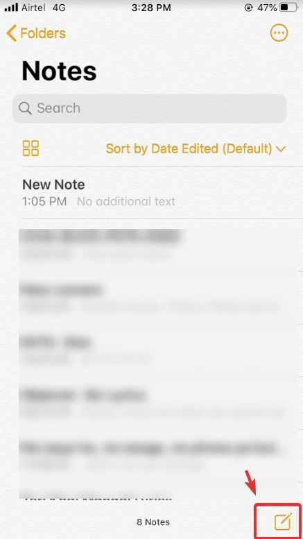 new note