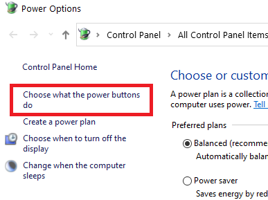 windows 10 shutdown problem