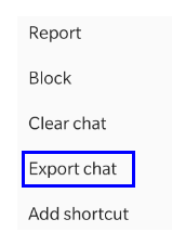 Export Chat