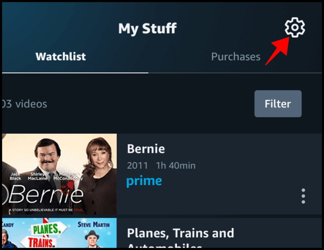 how do i see amazon prime video purchases