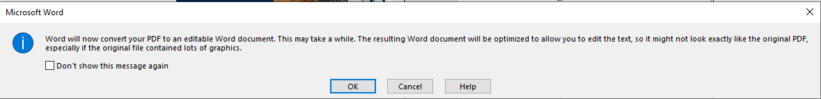 insert PDF into Word