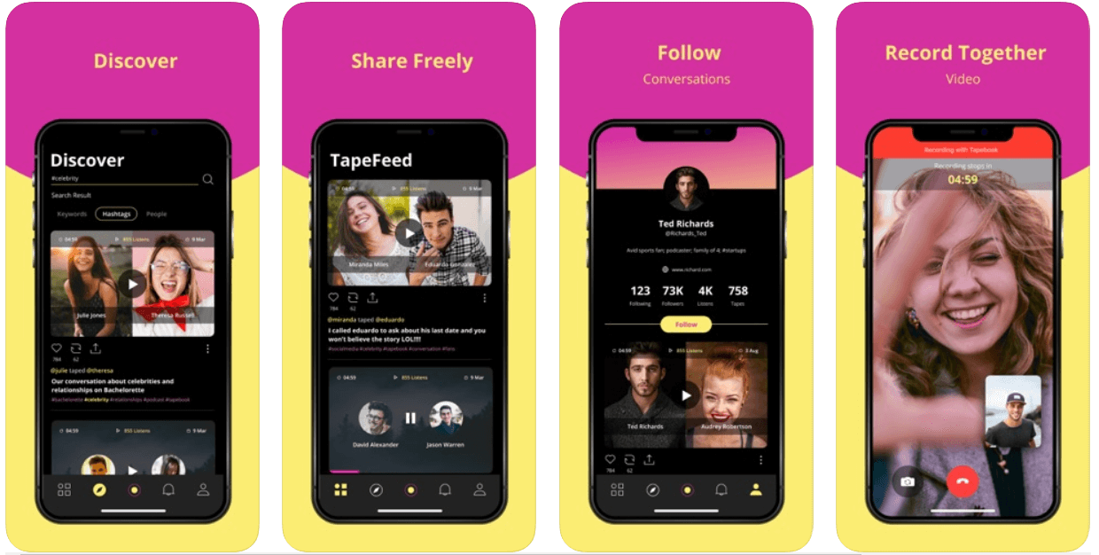 Tapebook - best social media app