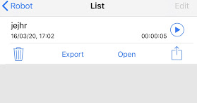 Voice Changer Plus Saved List