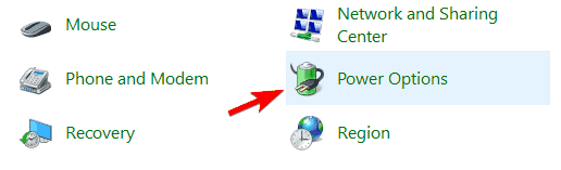 change power option in windows 10 pc