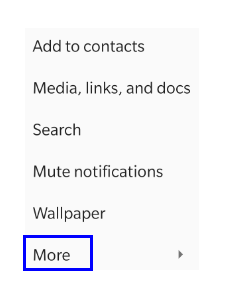 contextual menu