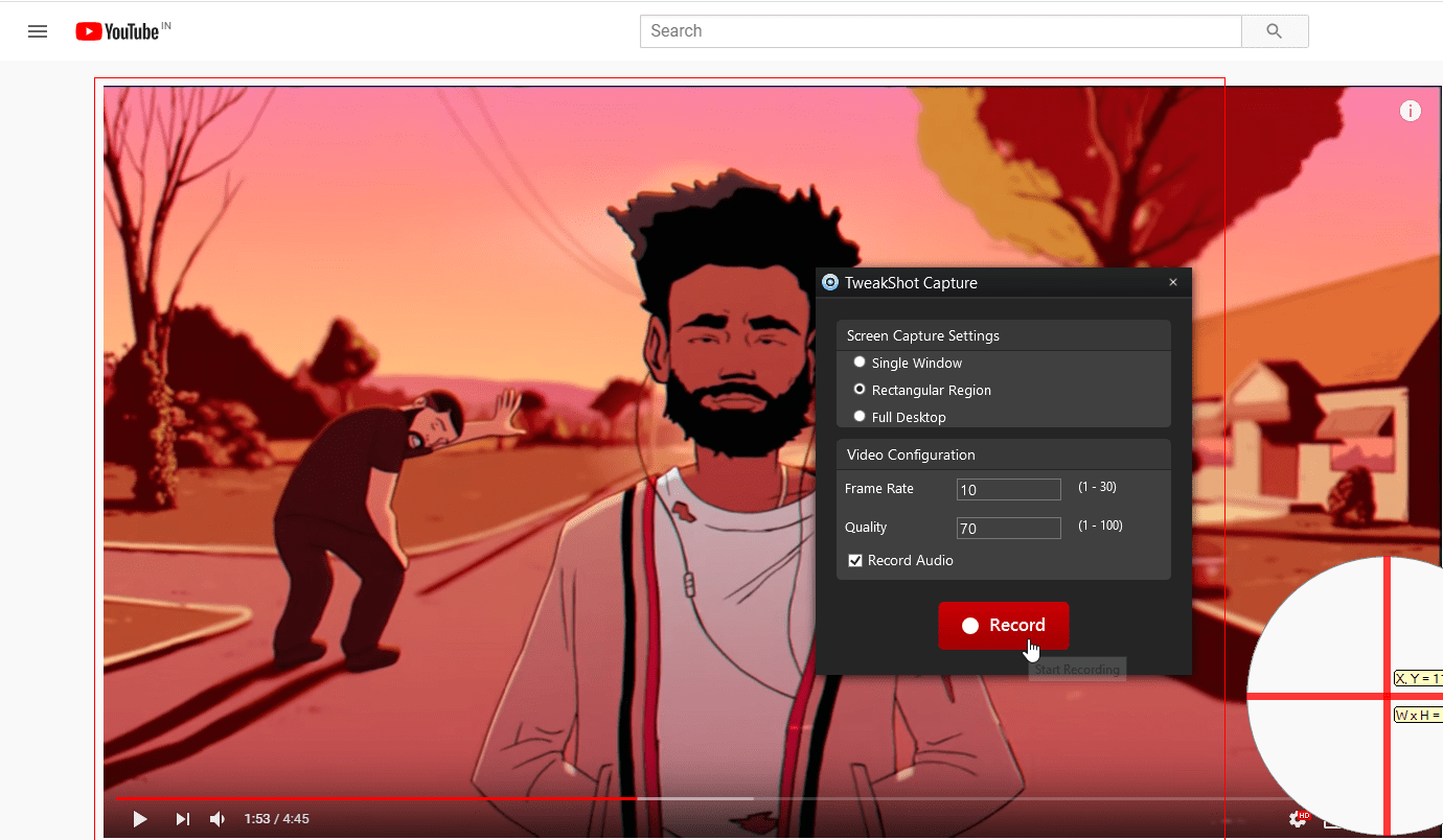 download small part of video