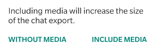 including or excluding media