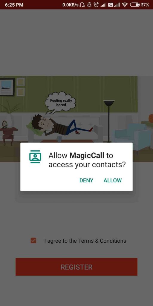 magic call to access your contact
