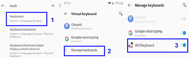 manager keyboard