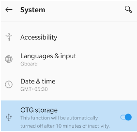 otg storage