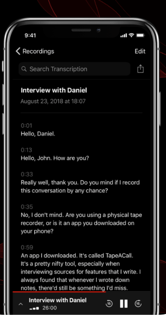 phone conversation