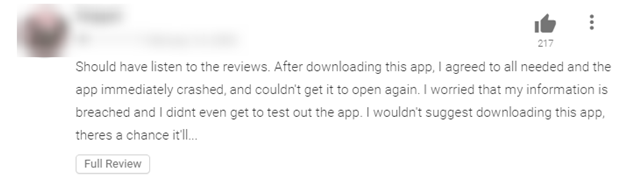 playstore review