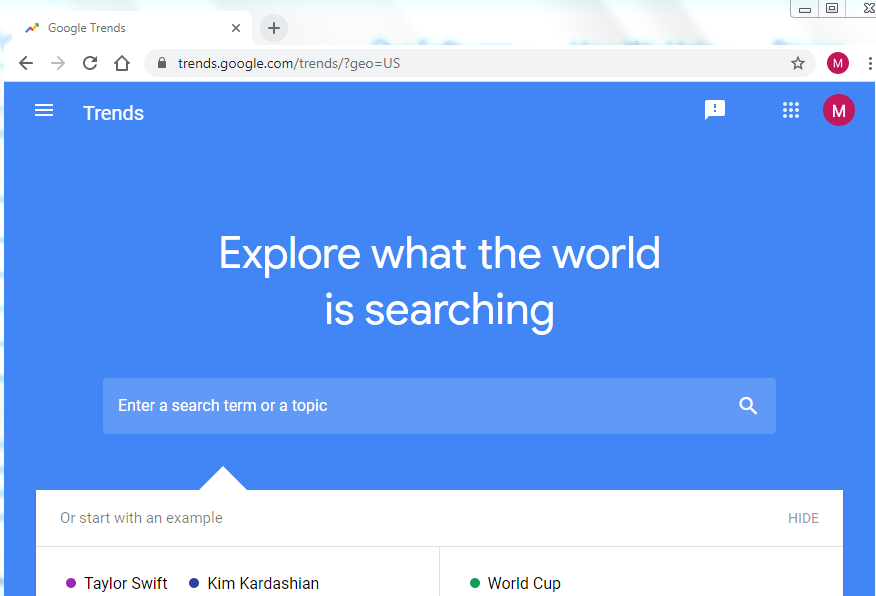 trending on google
