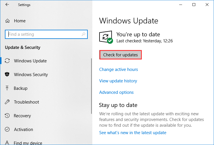 windows update