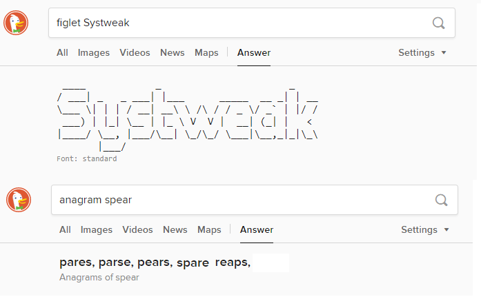 DuckDuckGo Search Engine - Instant Answers