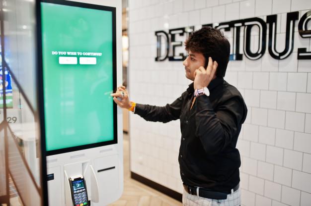 Enable Chrome Kiosk Mode - Man using Kiosk