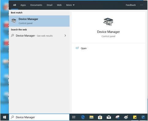 open Device Manager