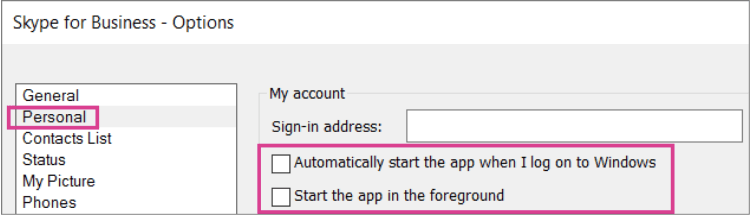 How To Stop Skype for Business From Automatically Starting