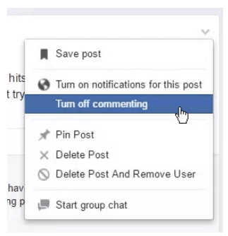 How To Turn Off Comments On Facebook Groups